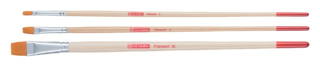 Penseel Talens Art Creation filament plat assorti set à 3 stuks 3