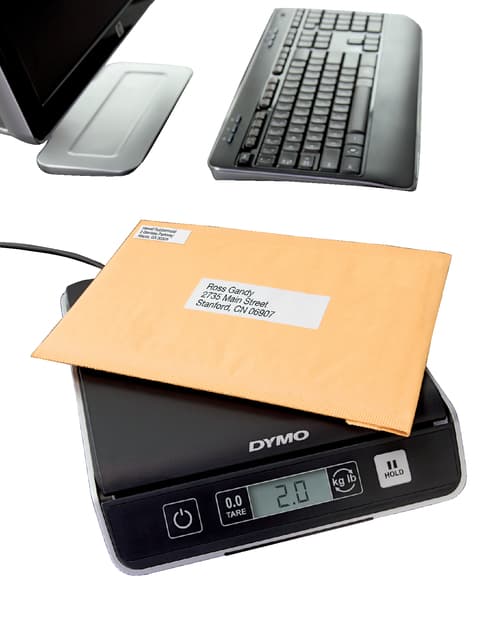 Pakketweger Dymo M5 digitaal tot 5000 gram zwart 5
