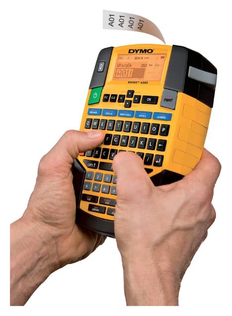 Labelprinter Dymo Rhino 4200 industrieel qwerty 19mm geel 2