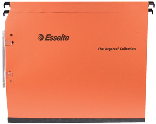 Hangmap Esselte Orgarex dual lateraal 345x275x1mm oranje 2