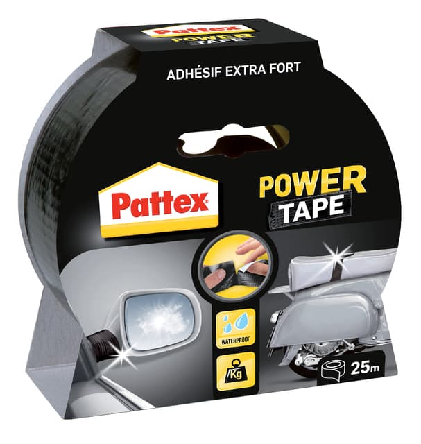 Plakband Pattex Power Tape 50mmx25m zwart 2