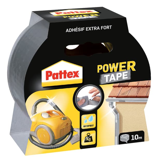 Plakband Pattex Power Tape 50mmx10m grijs 2