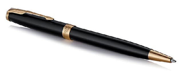 Balpen Parker Sonnet black lacquer GT medium 2