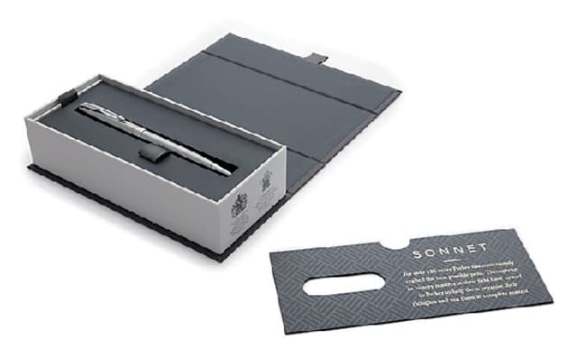 Balpen Parker Sonnet stainless steel CT medium 4