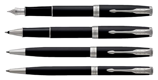 Balpen Parker Sonnet matte black lacquer CT medium 3