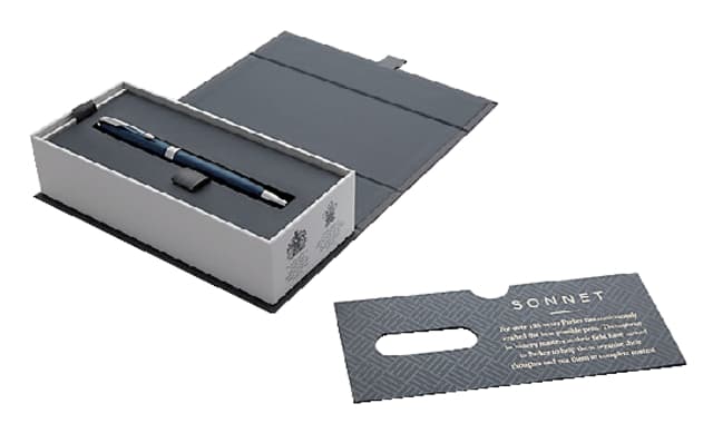 Balpen Parker Sonnet blue lacquer CT medium 4