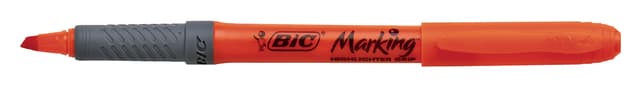Markeerstift Bic brite liner grip oranje 5