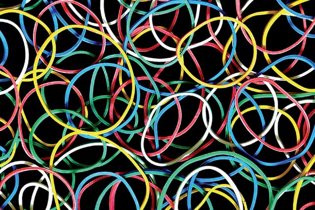 Elastiek Standard Rubber Bands 18 50gr 94 stuks assorti 2