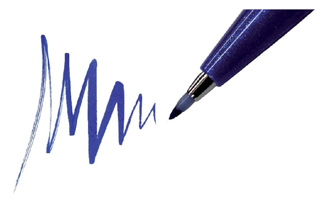Brushpen Pentel SES15C Sign Artist standaardkleuren 12 stuks 6