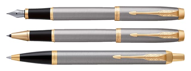 Rollerpen Parker IM brushed metal GT fijn 4