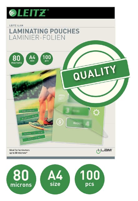 Lamineerhoes Leitz iLAM A4 2x80micron EVA 100 stuks 2