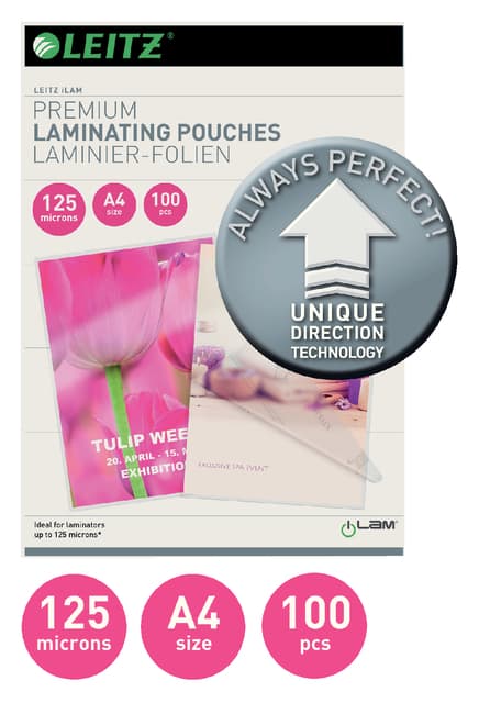 Lamineerhoes Leitz iLAM A4 2x125micron 100 stuks 2