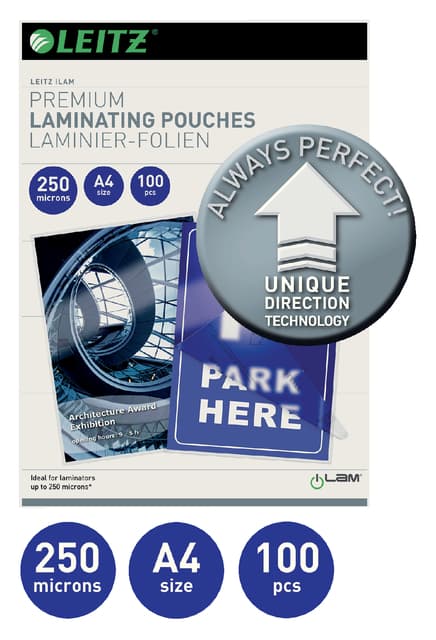 Lamineerhoes Leitz iLAM A4 2x250micron 100 stuks 2