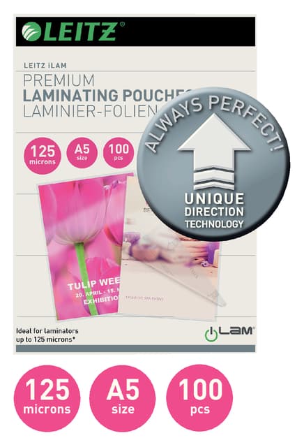 Lamineerhoes Leitz iLAM A5 2x125micron 100 stuks 2