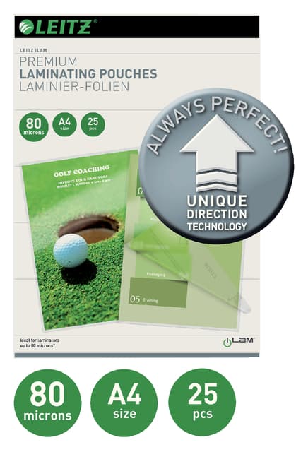 Lamineerhoes Leitz iLAM A4 2x80micron 25 stuks 2
