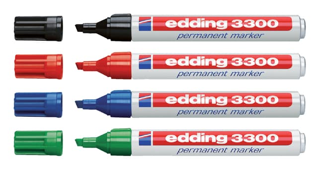 Viltstift edding 3300 schuin 1-5mm groen 2