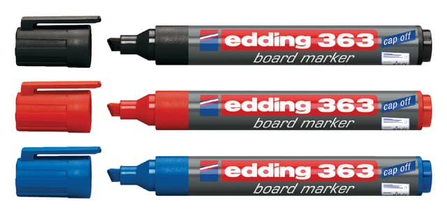 Whiteboardmarker edding 363 schuin 1-5mm blauw 2