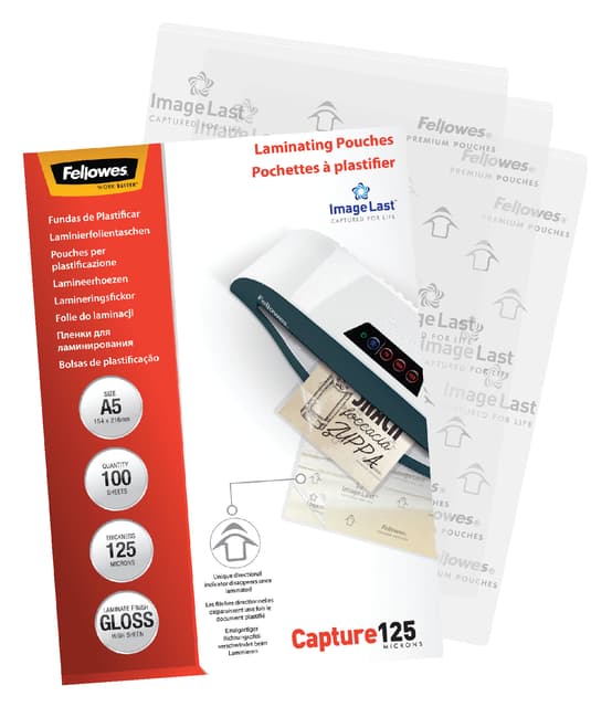 Lamineerhoes Fellowes A5 2x125micron glans 100 stuks 2
