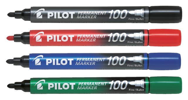 Viltstift PILOT 100 rond fijn rood 2