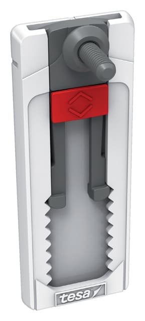 Klevende schroef tesa® behang en pleisterwerk 1kg verstelbaar wit 2 stuks 2