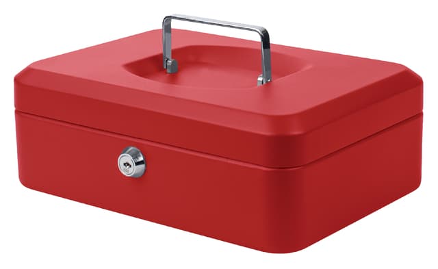 Geldkist Pavo 250x180x90mm rood 2