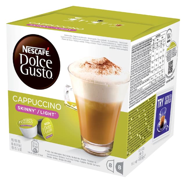 Koffiecups Dolce Gusto cappuccino light 16 stuks voor 8 kopjes 4