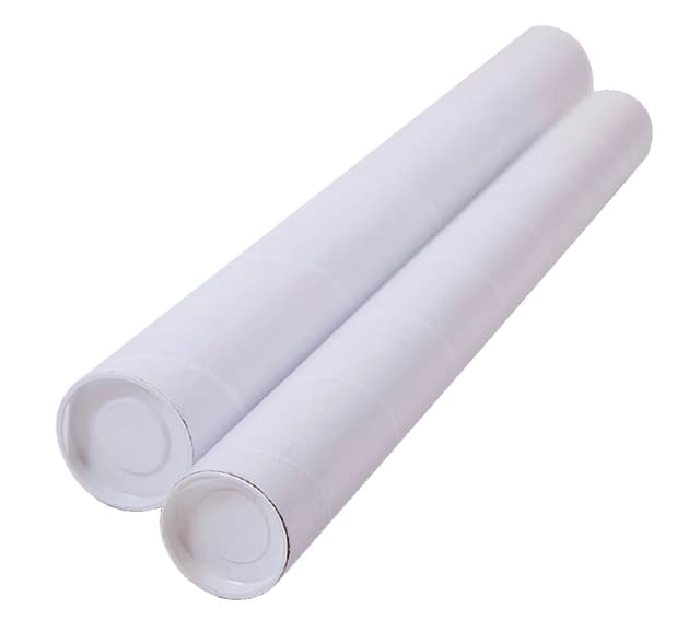 Verzendkoker CleverPack A2 450x50x1.5 met doppen wit pak à 20 stuks 3