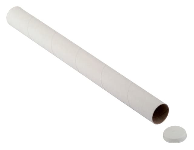 Verzendkoker CleverPack A0 850x50x1.5 met doppen wit pak à 20 stuks 3