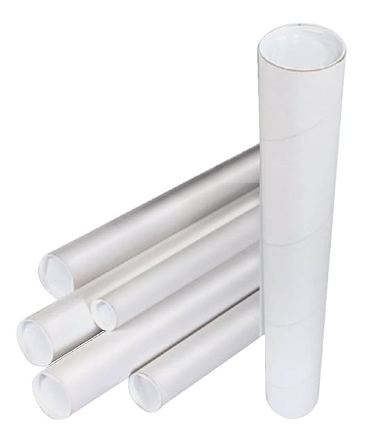 Verzendkoker CleverPack A2 450x50x1.5 met doppen wit pak à 20 stuks 4