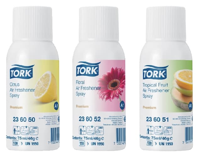 Luchtverfrisser Tork A1 Premium spray bloemen 236052 2