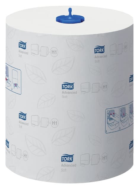 Handdoekrol Tork H1 Matic Advanced 2-laags 150m wit 290067 8