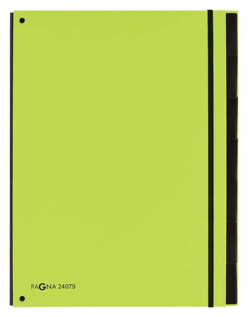 Sorteermap Pagna Trend A4 7 tabs appelgroen