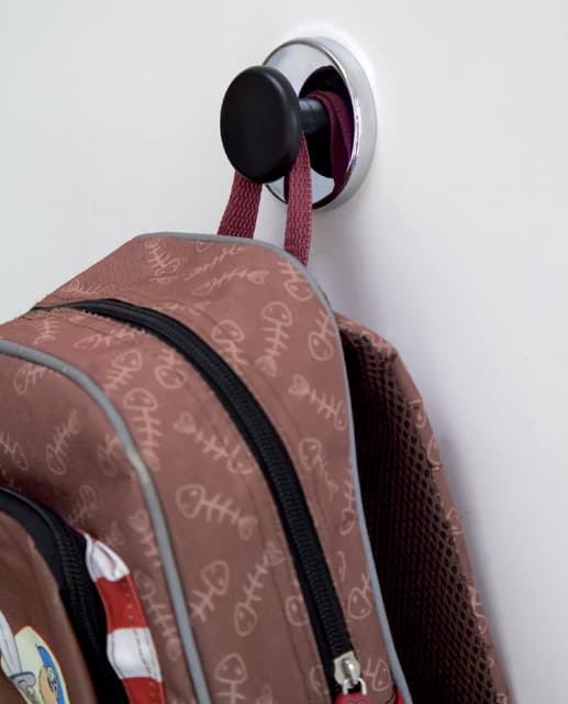 Magneet met knop MAUL Ø65mm trekkracht 12kg chroom/zwart 2