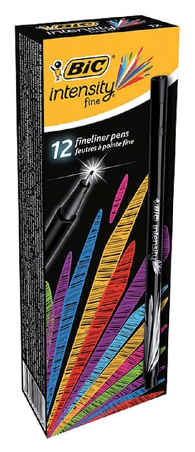 Fineliner Bic Intensity fijn zwart 3