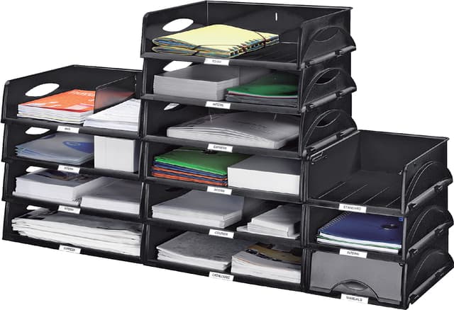 Brievenbak Leitz Sorty standaard  A4 maxi dwars zwart 2