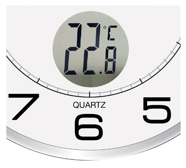Wandklok Unilux Tempus Ø 30.5cm lichtgrijs/wit 3