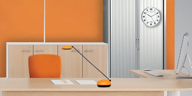Wandklok Unilux Attraction Ø 22cm lichtgrijs/wit 3