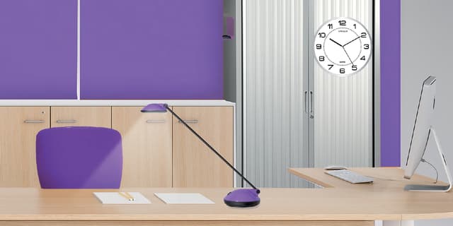 Wandklok Unilux Magnet Ø 30.5cm lichtgrijs/wit 2