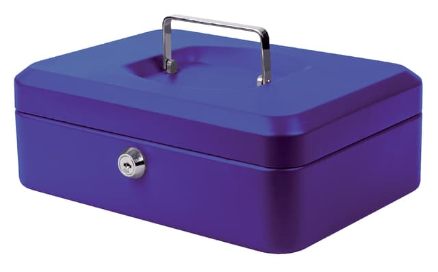 Geldkist Pavo 250x180x90mm blauw 2