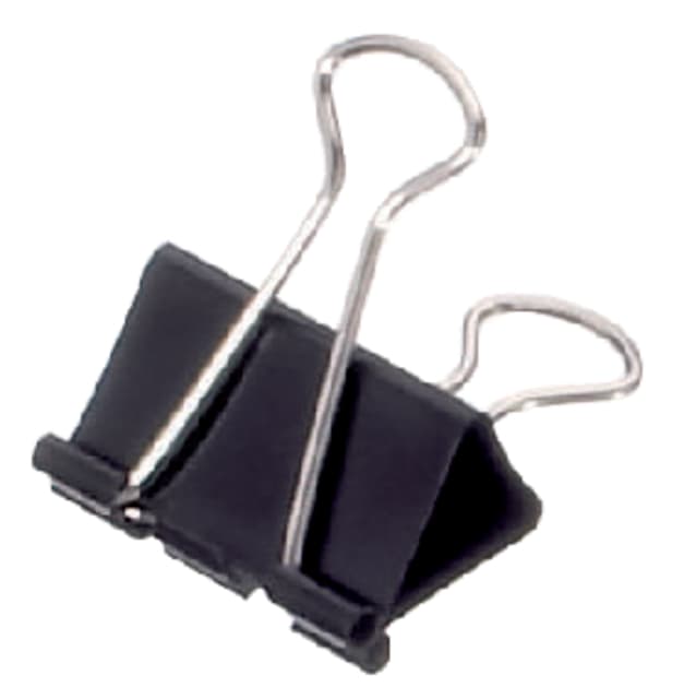 Papierklem MAUL 213 Foldback 32mm zwart 12 stuks
