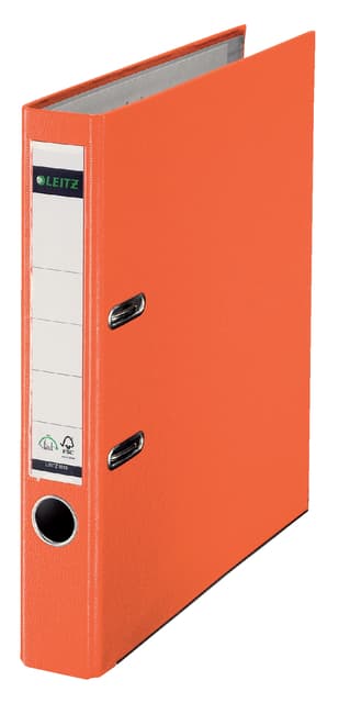 Ordner Leitz 1015 180° 50mm PP A4 oranje