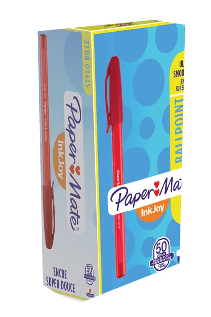 Balpen Paper Mate Inkjoy 100 medium rood 2
