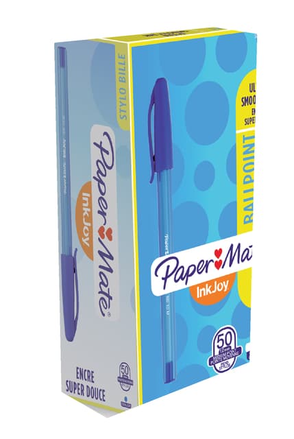 Balpen Paper Mate Inkjoy 100 medium blauw 3