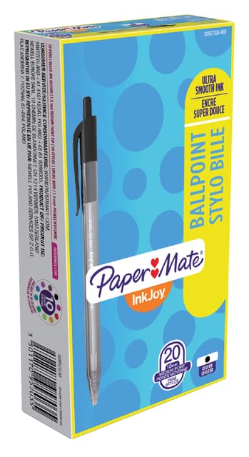 Balpen Paper Mate Inkjoy 100RT medium zwart 2