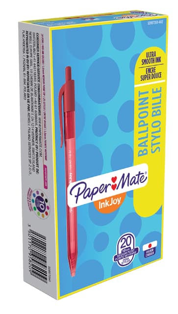 Balpen Paper Mate Inkjoy 100RT medium rood 2