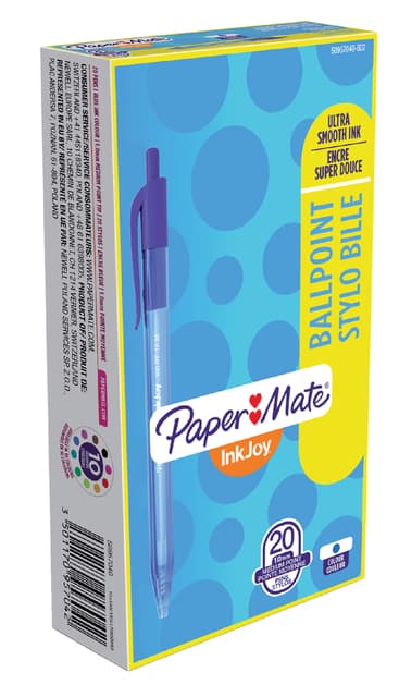 Balpen Paper Mate Inkjoy 100RT medium blauw 2