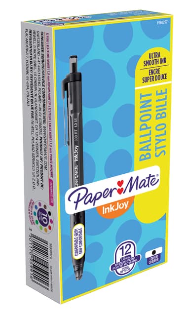 Balpen Paper Mate Inkjoy 300RT medium zwart 2