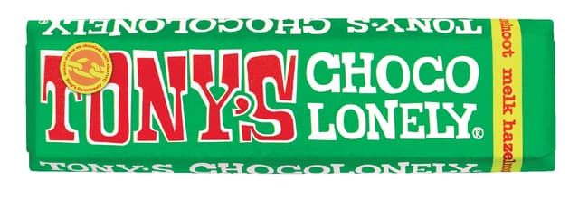 Chocolade Tony's Chocolonely hazelnoot reep 47gr