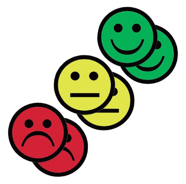 Magneet smiley 25mm emotie blij groen 5 stuks 2