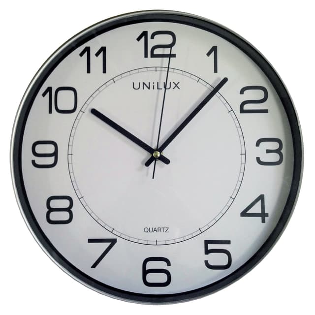 Wandklok Unilux Magnet Ø 30.5cm lichtgrijs/wit 4